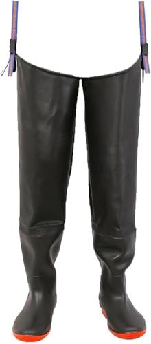 Botas protectoras de cadera para pesca de invierno con goma térmica e impermeable 2