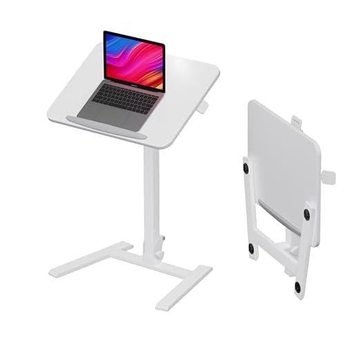 Alawooder Mobile Folding Desk Adjustable Height