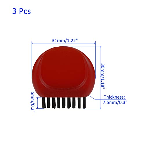 M METERXITY 3 Pack Mini Golf Club Brush, Golf Course, Round Soft & Portable & Dust Clean - Image 4