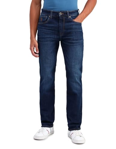 Image of Harold Slim Straight Fit Blue Jeans