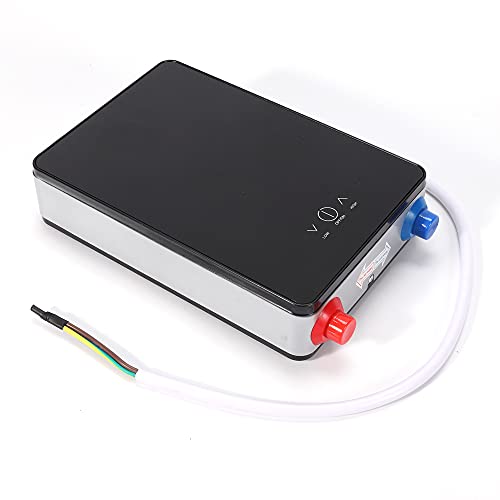 ZENGRICE Calentador de agua eléctrico instantáneo eléctrico, sin depósito, 6500 W, para casa, negro, 220 V, 8 L, temperatura ajustable, para cocina, baño, ducha