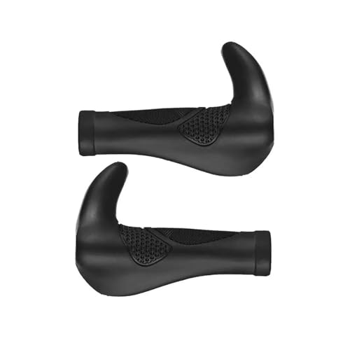 NEIMENG Puños de Manillar de Bicicleta Puños Cortos y Largos Empuñadura de Goma for Ciclismo de montaña Puños de Manillar ergonómicos con Forma de Cuerno de Vaca