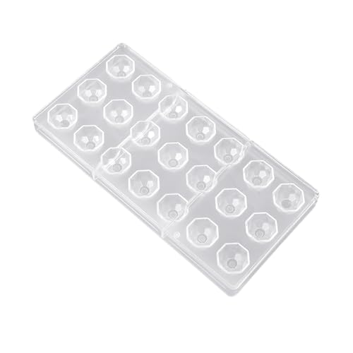 1 molde de chocolate con forma de diamante, molde de plástico para hacer pastelería, placa acrílica, para hacer chocolate, pastelería, repostería, repostería