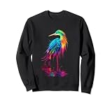 Heron Bird Wildlife Colorido Heron Lover Animal Bird Heron Sudadera