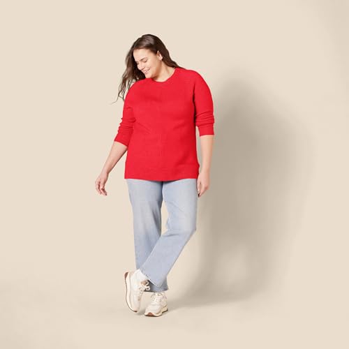 Image of Amazon Essentials Women's Regular-Fit Soft Touch Crewneck Long-Sleeve Sweater