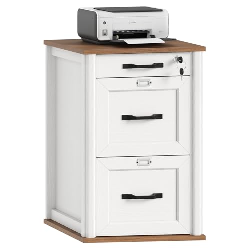 RALGEND Wooden 3-Drawer Filing Cabinet
