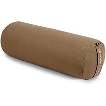 Yoga Studio Yoga Bolster | European Organic Buckwheat | GOTS Certified | with Removable Washable Cover