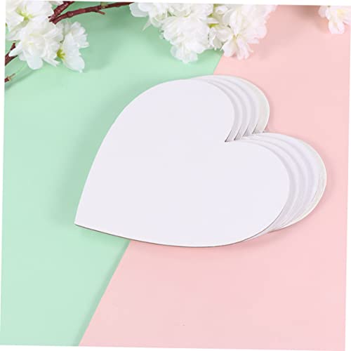 Paneles de lienzo con forma de corazón en algodón para pintura al óleo pack de 6 piezas 5