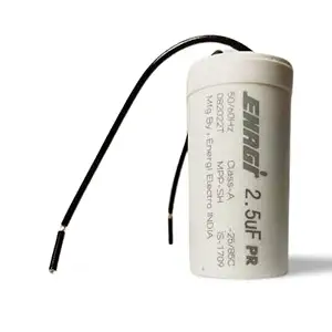 KESARIYA (ENRGI Electro) 2.5uF capasitor for ceiling fan - White (Pack of 1)