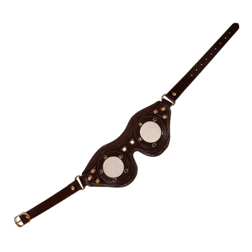 VALICLUD Punk Style Vintage Goggles for Outdoor Activities Unisex Retro Steampunk Eye Protection Crafted for Parties Cosplay Events