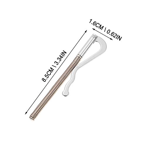 2pcs Metal Spring Cash Clips Compact Wallet Organizer for Cash Checks Credit Cards Durable Lightweight Design Silver Color3