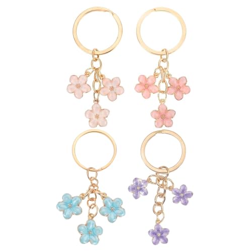 Image of 6 PCS Aesthetic Keychain, Cute Butterfly Bag Charms for Girls, Alloy Metal Key Chain Set with Six Pieces