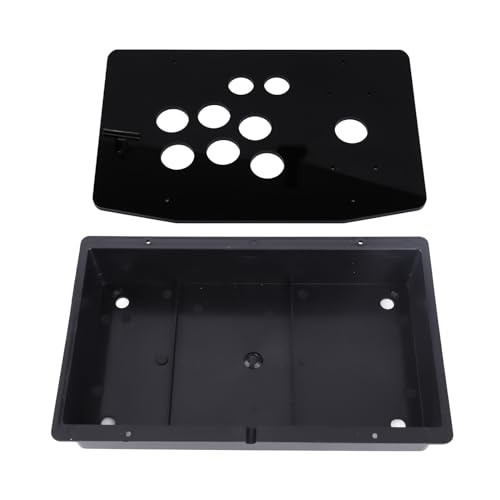 ZDETGU Schwarzes Acryl--Bausatz-Gaming-Set für PC und BAU Ihres Eigenen -Automaten mit Anpassbarem Bedienfeld und Gehäuse für Home-Entertainment- und Retro-Gaming-Enthusiasten