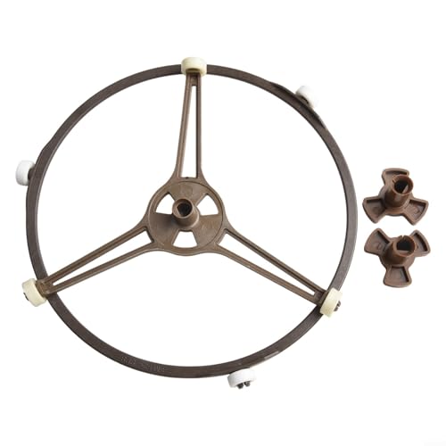 Besttoolifes Plateau tournant de rechange pour four à micro-ondes, trépied et support rond pour pièces et accessoires de micro-ondes