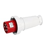 1pc 16A/32A/63A Industrial Plug IP44 Waterproof Plug - Three-Phase Four-Wire 3/4/5 Core Connector(0355 core 63A Solid)