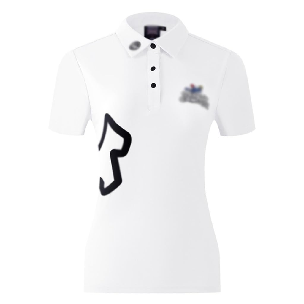 Camicie da Golf da Donna Polo a Manica Corta da Allenamento Estivo Casual ad Asciugatura Rapida Moda Tennis Running T-Shir