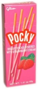 Glico Pocky Biscuit with Strawberry Fudge(3 Packs)