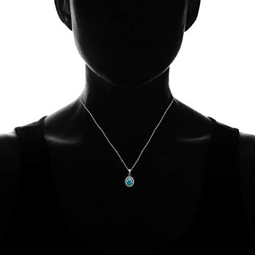 Bague en argent 925 sterling et turquoise ovale véritable d'exception