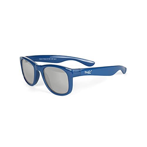 Image of Real Shades Surf Sunglasses for Toddler Kid Youth 100% UVA UVB Protection, Polycarbonate Mirror Lenses, Unbreakable, Strong Blue, Baby 0+