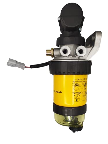 Fdr Fuel Pump & Fuel Filter Assembly For Jcb Dieselmax 444 Cat 422E 428D 428E 432D Loader 248B 287B 262B 252B 246B 277B 268B 236B 267B Cat Engine 3044C Oem 320/07207 232/5877 #TOP3