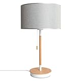 paco home lampada da tavolo camera paralume stoffa comodino tessuto e27 lettura scandinavo ufficio