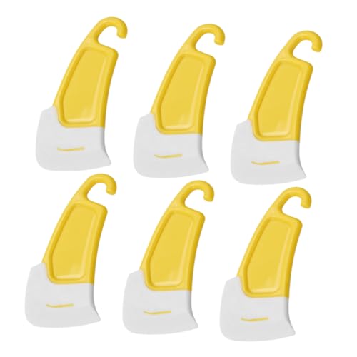 Gatuida Lot De 6 Grattoirs à Poêle En Silicone Résistants Haute Température, Spatules Souples Antiadhésives, Ustensiles Cuisine Pratiques Pour Nettoyage De Wok Et Casserole