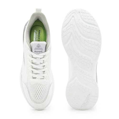 Image of Red Tape Men's Sneakers White Mesh TPU Round Toe Lace-Up