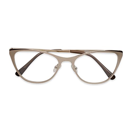 Sofia Vergara X Foster Grant Women's Victoria Blue Light Multi Focusâ„¢ Glasses Reading Glasses, Gold, 52Mm Us #TOP4