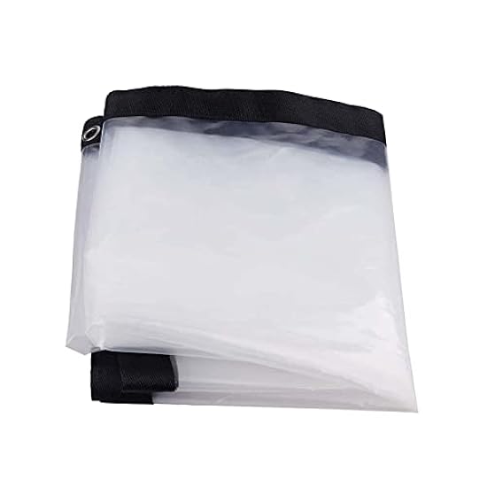 Telone Trasparente Impermeabile 3x8 M Con Occhielli - Copertura Per Piante, Giardino, Legnaia | PE Rinforzato - Foto 9