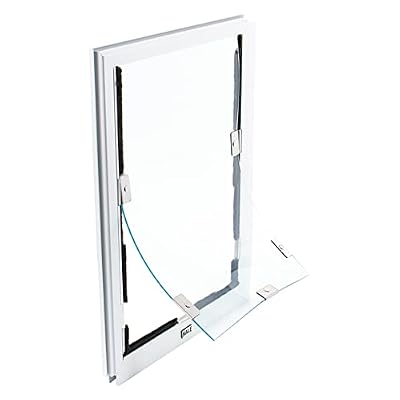 Screen Cat & Dog Doors | Single Flap | 1/2" Frame Screen Doors ONLY | Skilled Install Required | Heavy Frame of Extruded Aluminum | Steel Reinforced Corners | Fresh Air in, Bugs Out! | Hale Pet Door