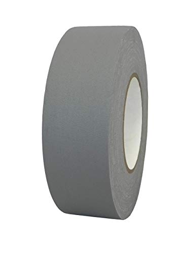 WOD GTMC12 Professional Grade Gaffer Tape, Gray - 1/2 inch x 50 yds. No Sticky Residue, Secures Cables, Non Reflective, & Easy to Tear, Gaff Cloth for Photography, Filming Backdrop, Production