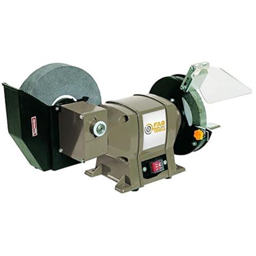 Fartools One TME 150-200 Touret à meuler 250 W 200 x 20 x 40 mm et 150 x 12,7 x 20 mm