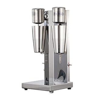 Macchina per frappè, miscelatore elettrico a 2 velocità, in acciaio inossidabile, shaker completamente automatico per proteine con tazza di miscelazione per caffè e bar