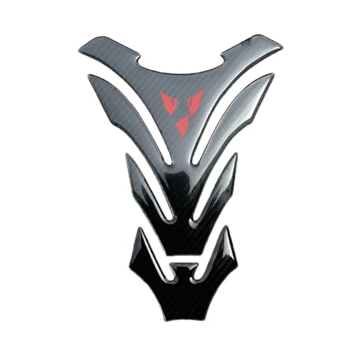 Décalque bouchon gaz carbone pour YZF R6 2006-2016 rouge moto