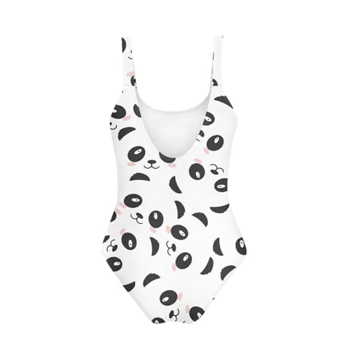Image of One Piece Bathing Suit for Girl Kids Cute Beach Sport Swimwear U Back Scoop Neck Summer Swimming Pool Beachwear
