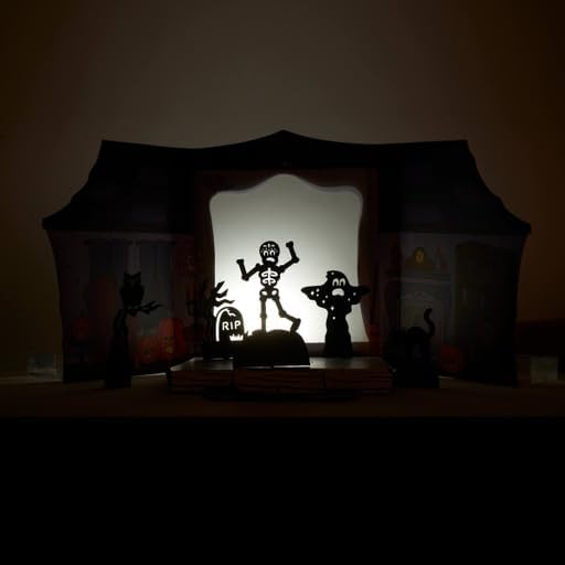 Little Passports Spooky Shadow Theater | Halloween Craft Kit for Kids Ages 5-8 | Fun DIY Kit for Halloween Stories and Games