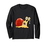 Schleimige traurige Schnecke Dusch Bad Langarmshirt