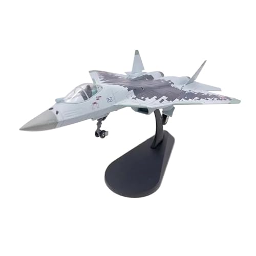 Caza ruso Su 57 avión de combate réplica estática 1/100 regalo para coleccionistas