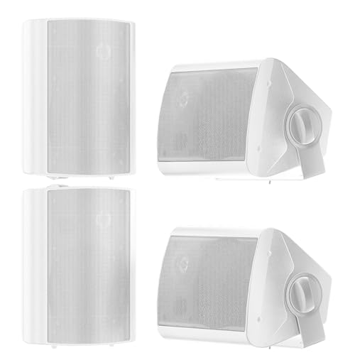 STUDIOFINIX 5.25 Inch 600W Passive Wall Mount Speakers Weather Resistant
