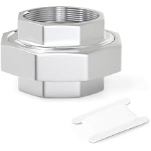 TAISHER 1PCS 304 Stainless Steel Union, 1-1/4" NPT Female Cast Pipe Fitting