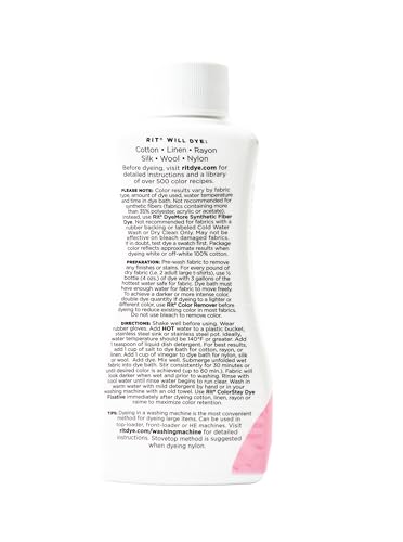 Rit Dye Liquid 236ml Petal Pink