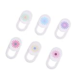 ELAYARD 6個フラワーパターン スライド式カメラカバー モバイル タブレッ