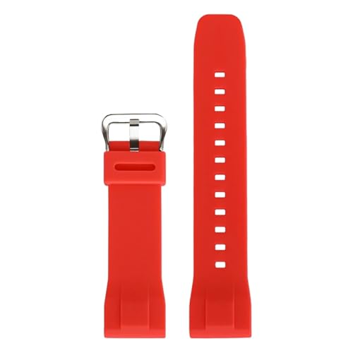 [-ł] 24mmVRXgbv JVI PROTREK V[Y PRG-650Y/600 PRW-6600 EHb`oh GA-2000 X|[chuXbg EHb`ANZT[Ή(Red,24MM_GOLD BUCKLE)