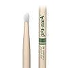 ProMark Classic Forward 5B Raw Hickory Drumsticks, Oval Nylon Tip, Unfinished, 1 Pair #1