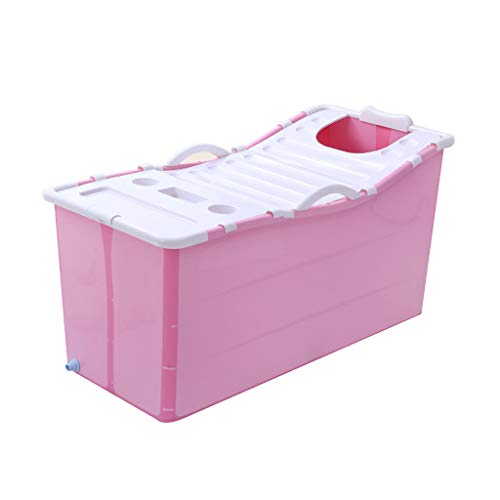 WENJUNyugang Multifuncional Bañera Portátil?Kids Interior Bañeras De Viaje Azul Rosa (Color : Pink)