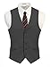 Gioberti Men's Formal Suit Vest Fit for Business or Casual Dress, Charcoal, Medium