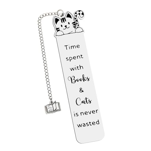 Cat Gifts for Women Christmas Birthday Gifts for Book Lovers Bookmark Book Reader Gifts Accessories Reading Gifts for Teen Girls Cat Lover Cat Themed Valentines Gifts for Cat Lady Keepsake Bookmark