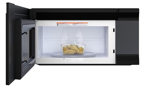 Image of KoolMore 30-inch 1.6 cu. ft. Over the Range Microwave Oven with Sensor Cooking, 1,000 Watts and 300 CFM in Stainless-Steel and Black, UL Listed