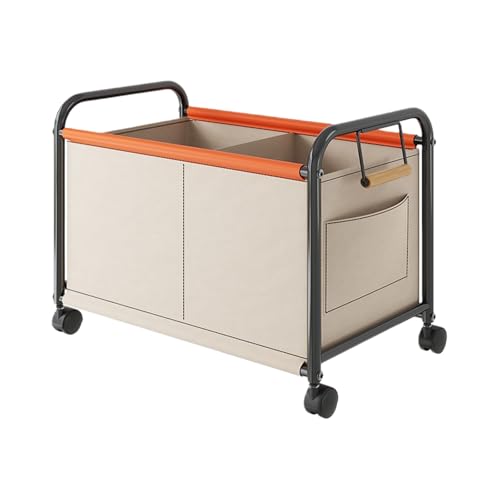 Ruying 収納ボックス キャスター付き おやついれボックス キャスター付き 蓋付き 大容量 ホーム雑貨収納 2段 リビング 子供部屋 おもちゃ収納 仕切り付き ハンドル付き こどもカバン収納 ランドセルワゴン グリーン 63.5*37*65CM 蓋付き