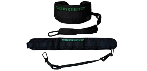 Brute Belt The Ultimate Nylon Dip, Pull-Up and Squat Belt for Strength Training (Black, Medium)